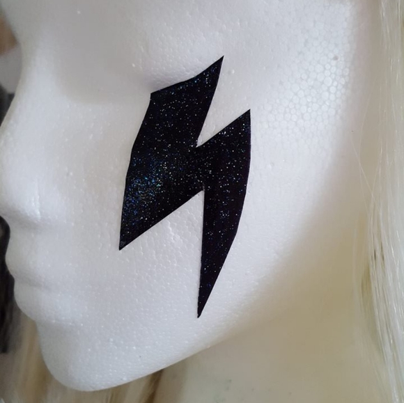 Lady Gaga Cosplay Halloween Costume Black Corset Wig Gloves Necklace & Makeup - Picture 8 of 13